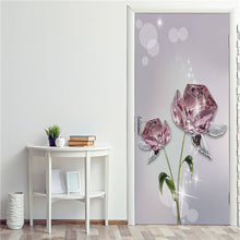 Load image into Gallery viewer, Retro Wooden Door Stickers PVC Waterproof Wallpaper For Doors Living Room Bedroom Home Decor Mural DIY Renovation Decal 90x200cm