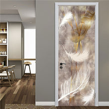 Load image into Gallery viewer, Retro Wooden Door Stickers PVC Waterproof Wallpaper For Doors Living Room Bedroom Home Decor Mural DIY Renovation Decal 90x200cm